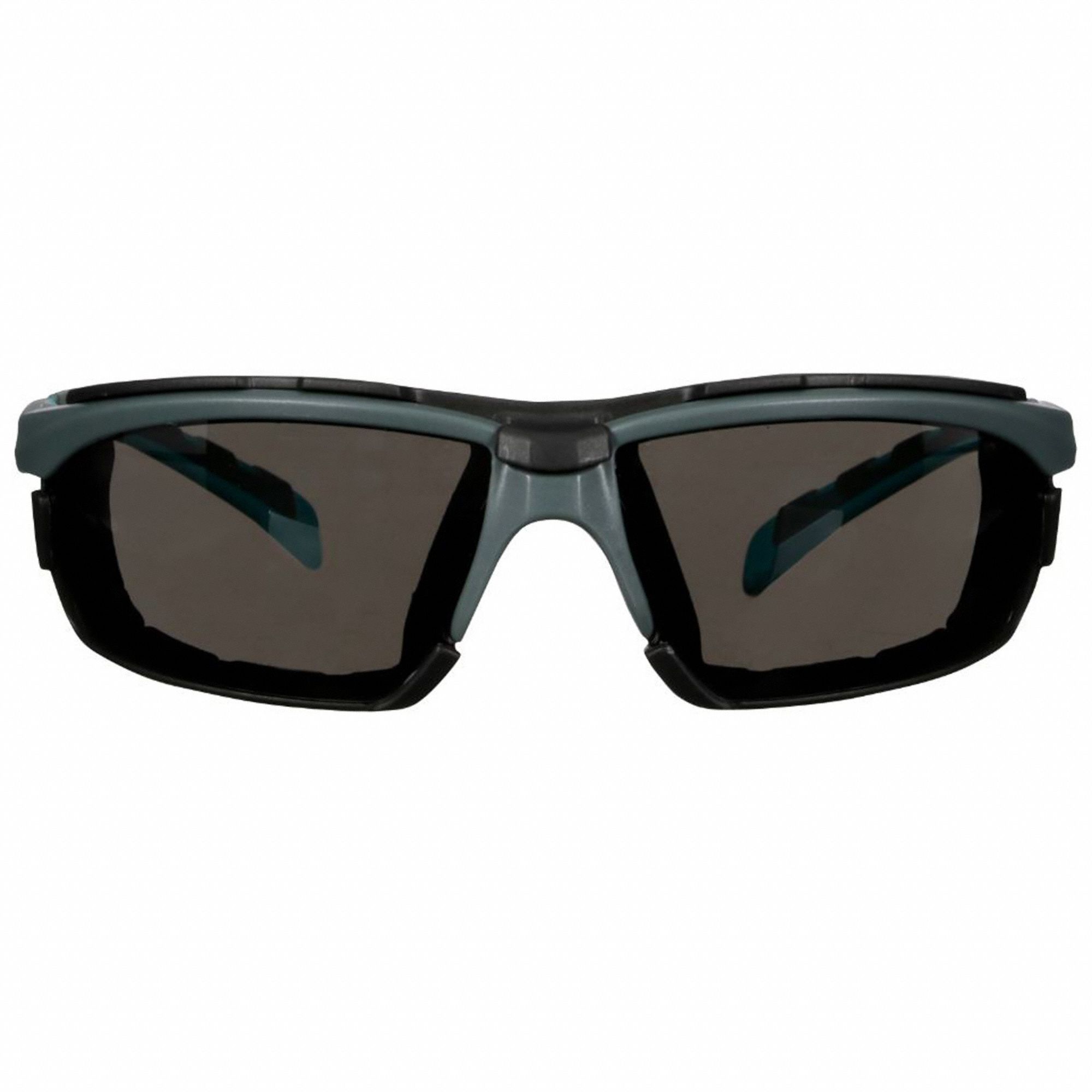 LUNETTES DE SÉCURITÉ, DEMI-MONTURE, POLYCARBONATE/TPR, ANTIBUÉE, GRIS/BLEU-VERT, CSA-20