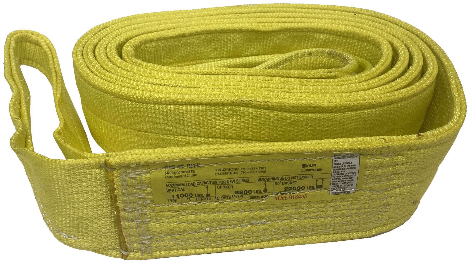 Safelift 3 Ton 3 Mtr X 75mm Polyester Heavy Duty Duplex Webbing Sling  Dws70303 at Rs 698.0, Polyester Sling Webbing