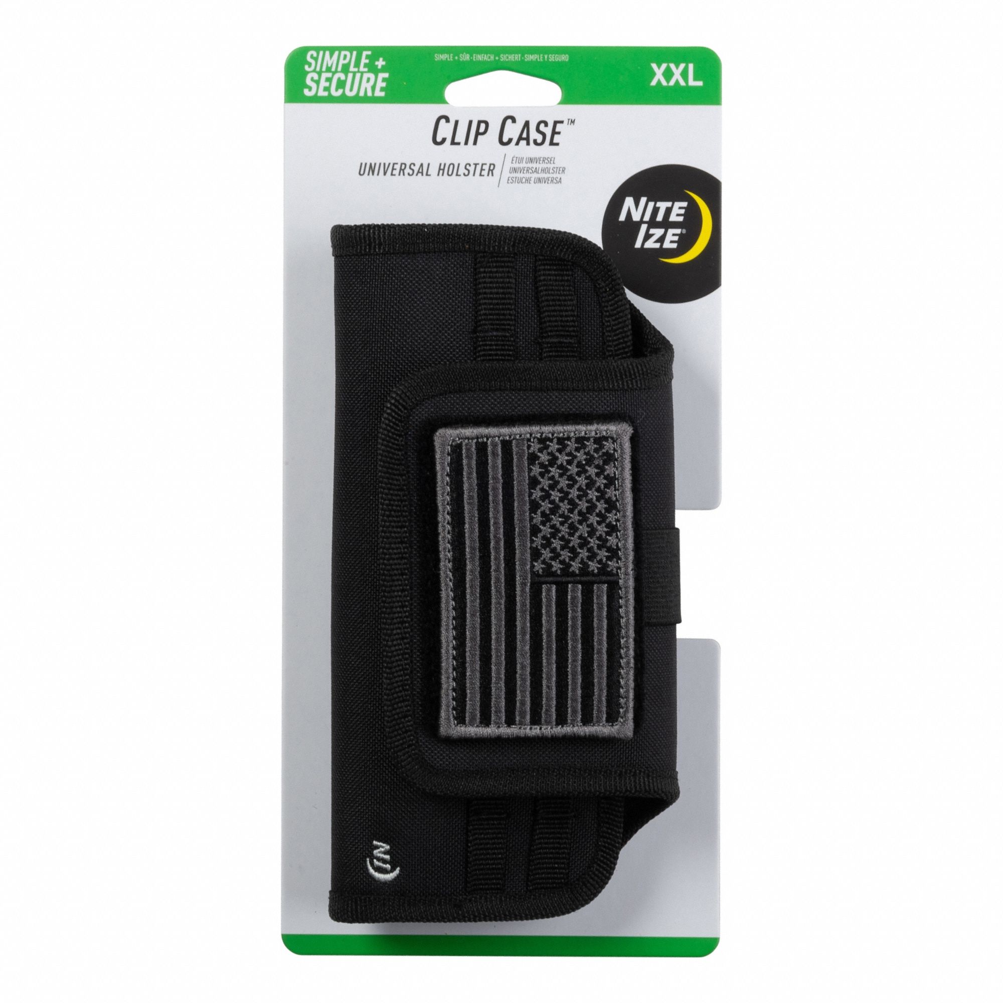 NITE IZE Cell Phone Holster: CCS2LUS-01-R3, Cell Phone Holster, Universal, Universal, Black, Plastic. Key specifications — Resistance Properties: Weather Resistant; Manufacturer Part Number: CCS2LUS-01-R3; Brand: NITE IZE; Compatible with Brand: Universal; Product Type: Cell Phone Holster; Compatible with Manufacturer Model Number: Universal; For Use With: Cell Phone; Color: Black.