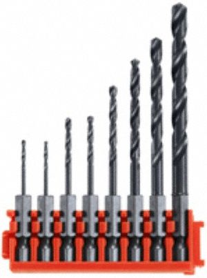 Titanium Drill Bit Set, High Speed Steel