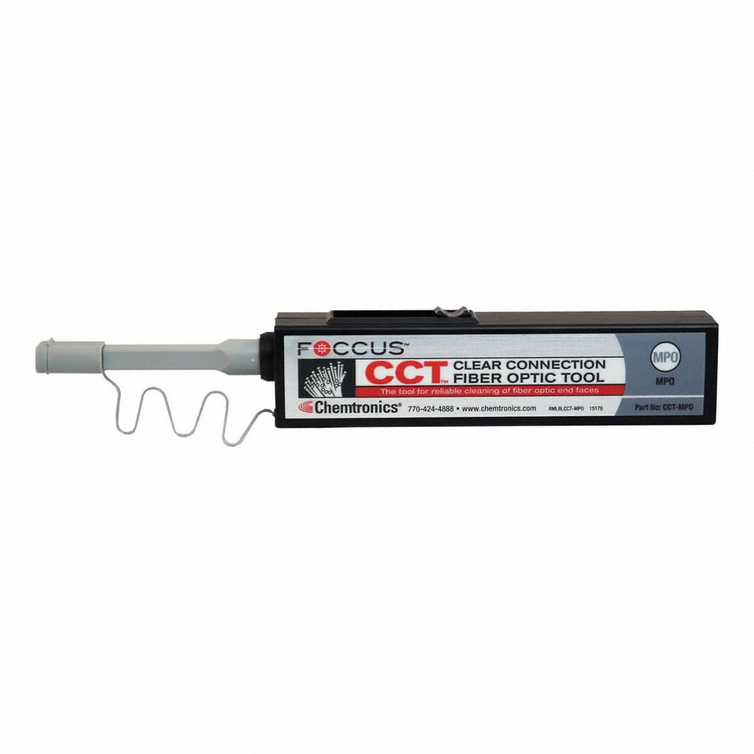 FOCCUS CCT Clear Connection Tool Cleans UPC and APC Connectors, Cleans SC, LC or MPO Connectors, Cleans Jumper Connectors or Backplanes, End-Face Connector Cleaning