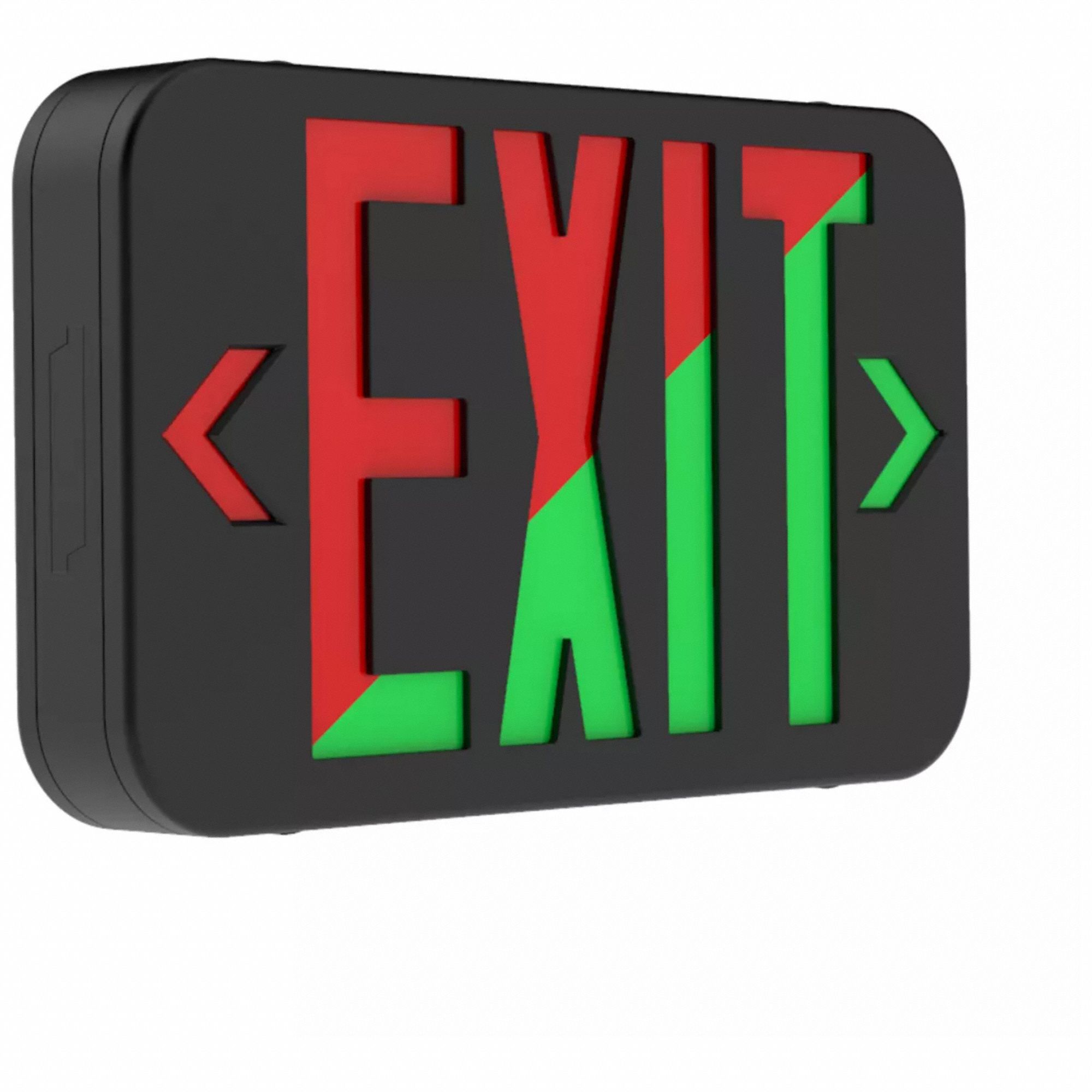 green exit sign