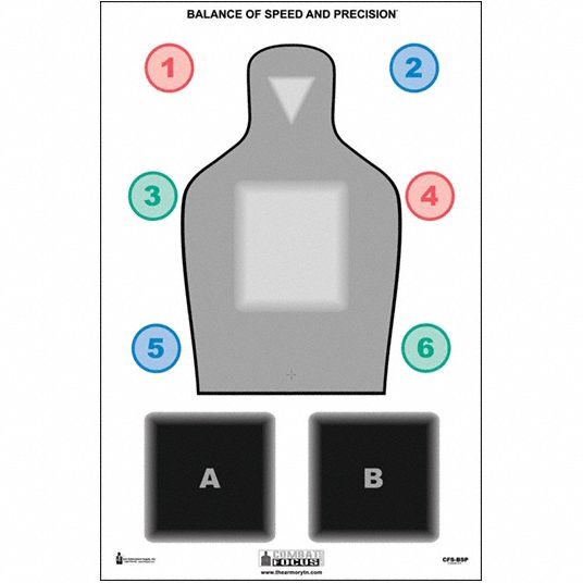 ACTION TARGET, Paper, Silhouette Target, Shooting Range Targets ...