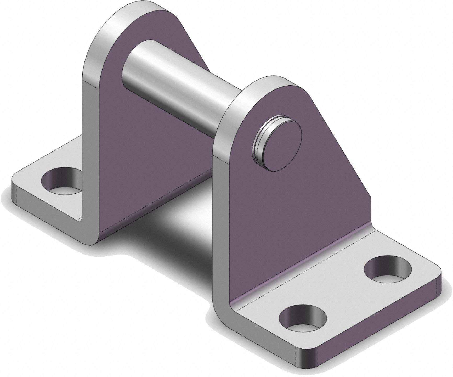 Mounting Bracket: Flange/Foot Mount Type, Fits 50 mm Bore Dia, 106.5 mm Overall Lg, CG-E050SUS