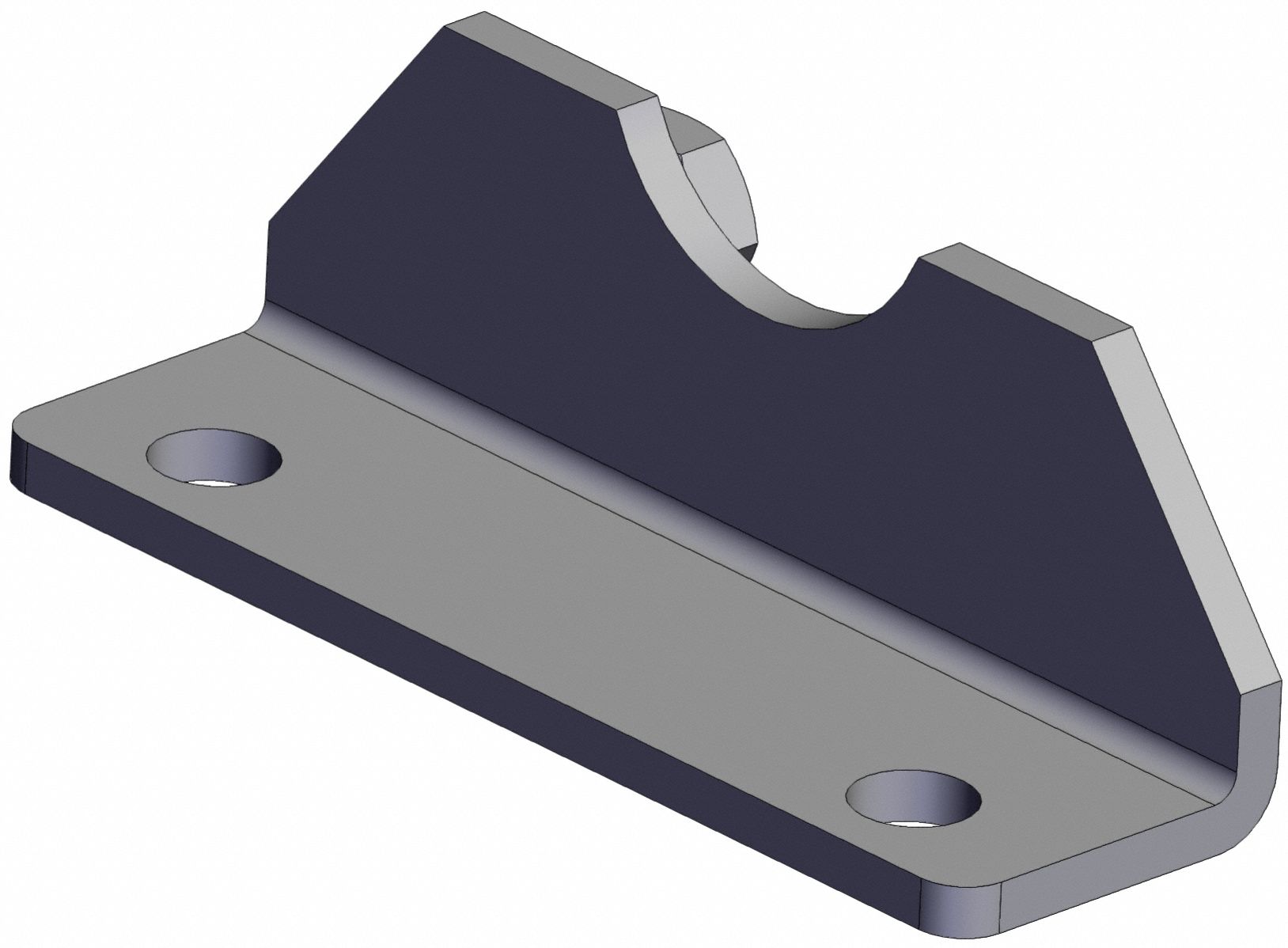 Mounting Bracket: Flange/Foot Mount Type, Fits 40 mm Bore Dia, Stainless Steel, CG-L040SUS