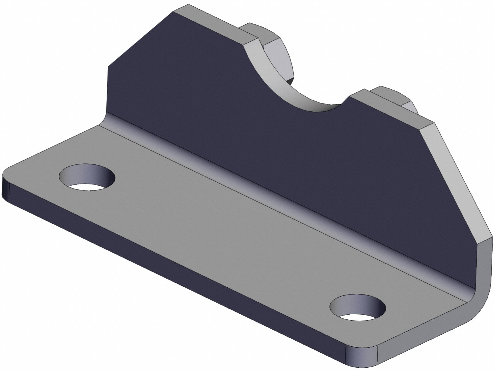 Mounting Bracket: Flange/Foot Mount Type, Fits 50 mm Bore Dia, Stainless Steel, CG-L050SUS