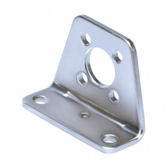 FOOT BRACKET, FOOT MOUNT TYPE, FITS 32 MM BORE DIAMETER, STEEL, NCG-L032