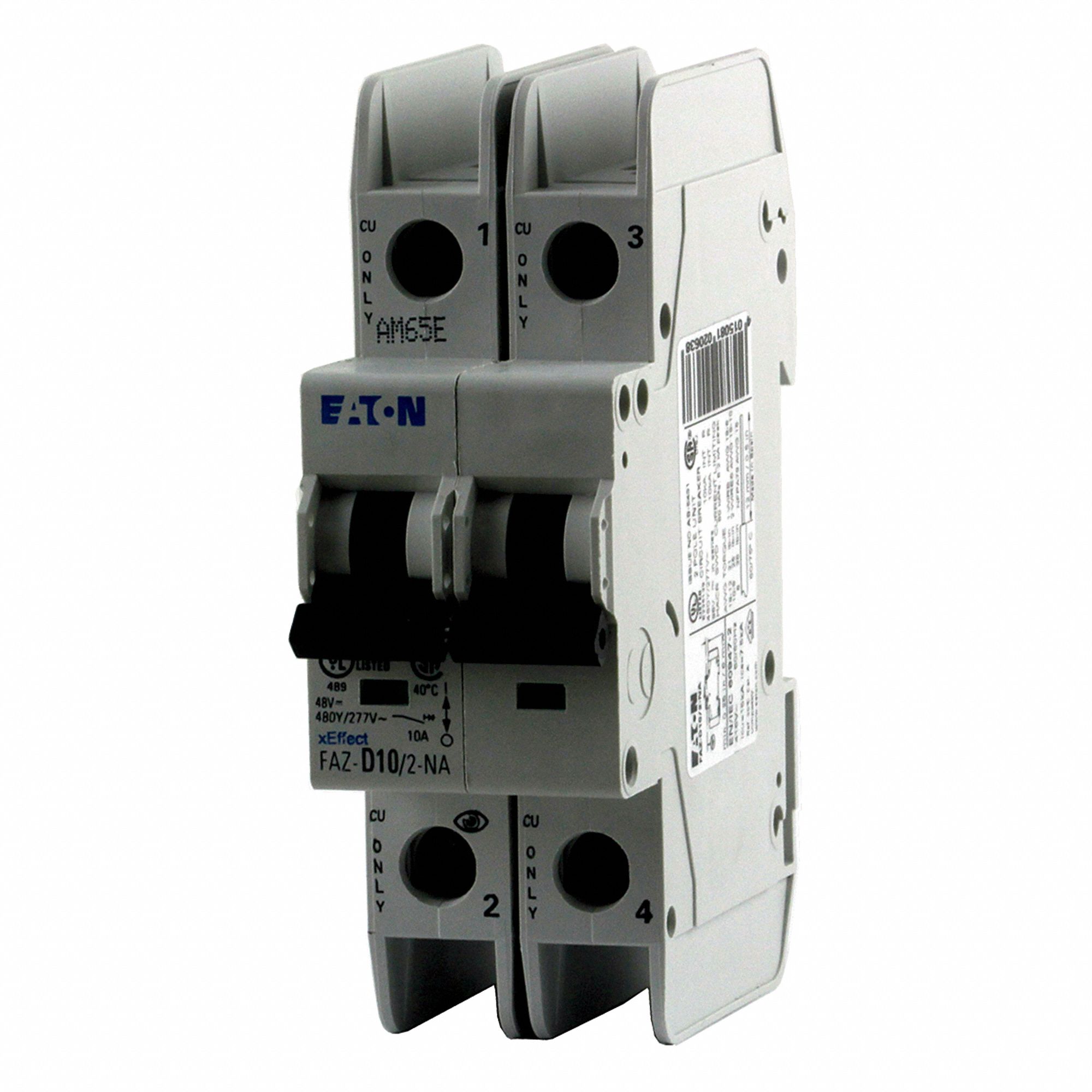 UL489 DIN Rail-Mount Miniature Circuit Breakers - Grainger Industrial ...