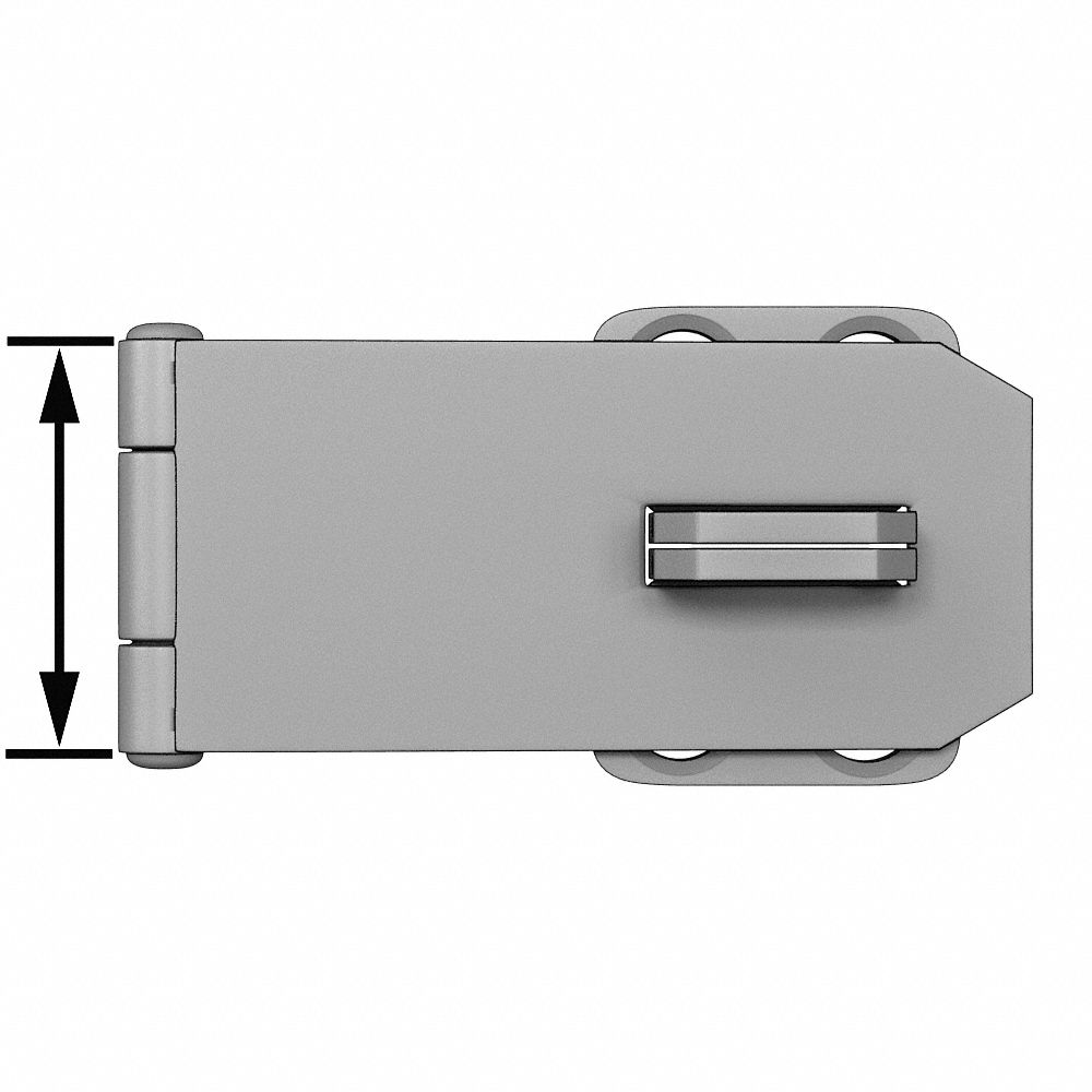 4 1/2" Self-locking 43-9473 Straight Bar Ideal Security Hasp Lock 