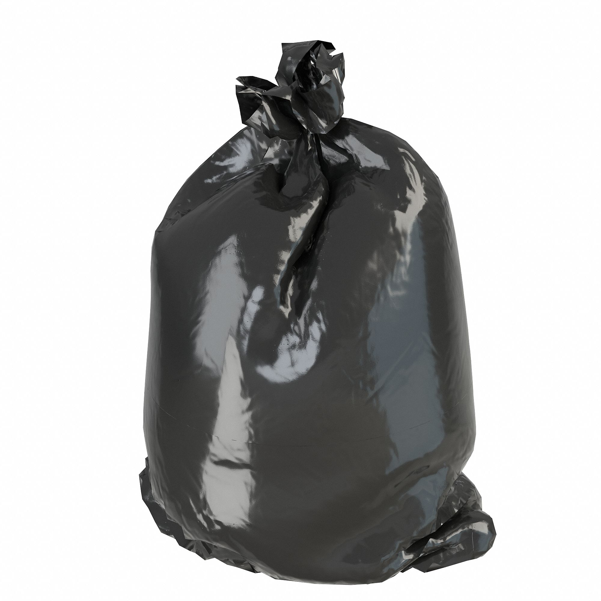 Drawstring Tall High Density Can Liner Trash Bags Black Garbage Bags 39  Gallon Capacity for Bathroom Kitchen size 33 by 41 1.1mil 80pcs Per Case