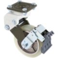 Shock-Absorbing Plate Casters