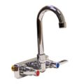 Dual-Lever-Handle Two-Hole Centerset Wall-Mount Multipurpose Faucets