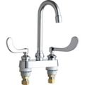 Dual-Wristblade-Handle Two-Hole Centerset Deck-Mount Multipurpose Faucets