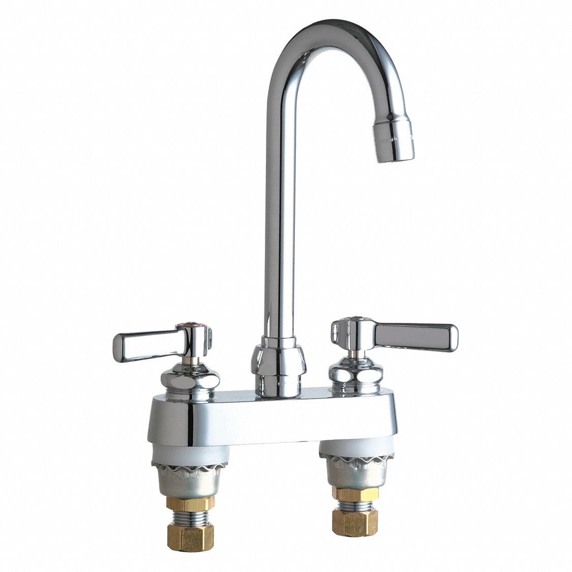 Dual-Lever-Handle Two-Hole Centerset Deck-Mount Multipurpose Faucets