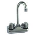 Dual-Dome-Lever-Handle Two-Hole Centerset Wall-Mount Service Sink Faucets