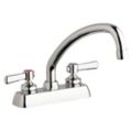 Dual-Lever-Handle Two-Hole Centerset Deck-Mount Kitchen Sink Faucets