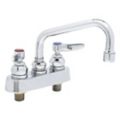 Dual-Lever-Handle Two-Hole Centerset Deck-Mount Laundry Sink Faucets