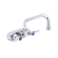 Dual-Lever-Handle Two-Hole Centerset Wall-Mount Laundry Sink Faucets