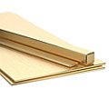 Brass Blanks, Flats, Bars, Plates, and Sheet Stock image