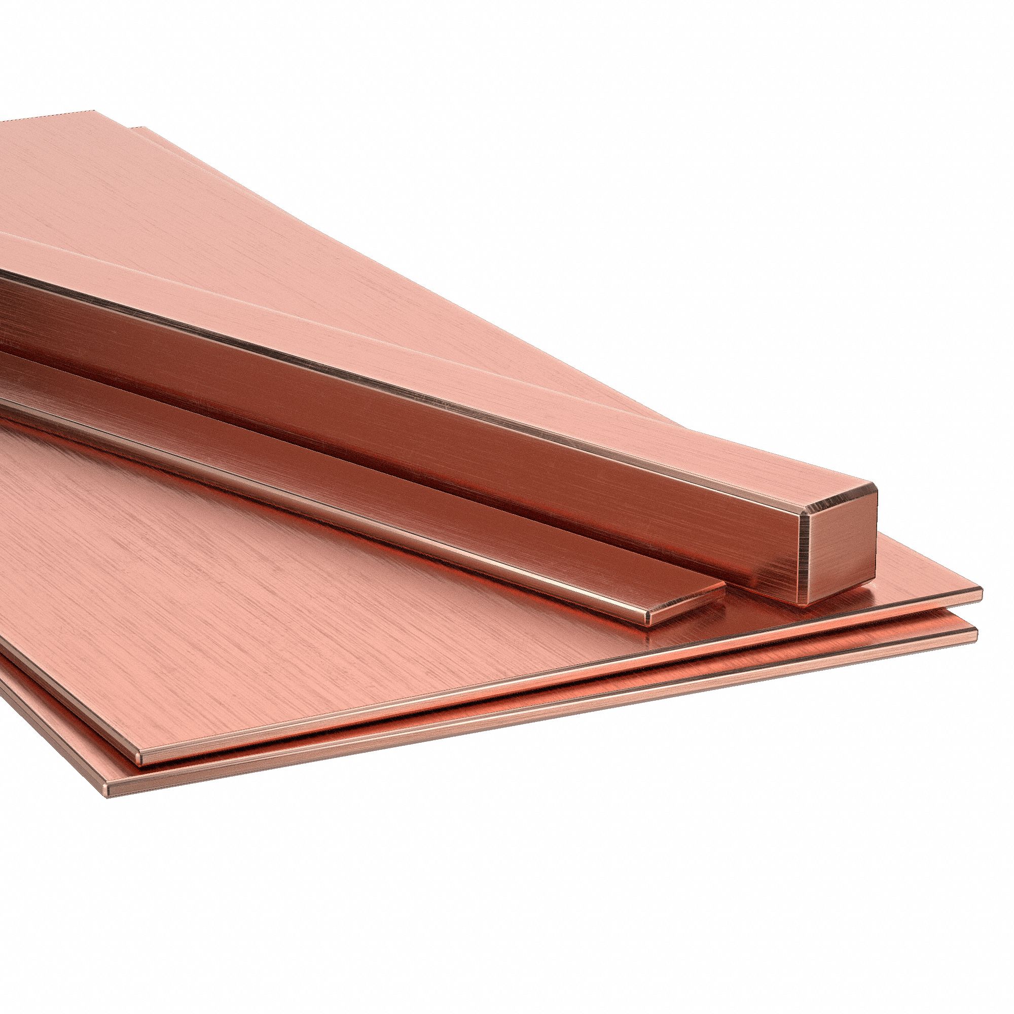1000mm Choice Fine Copper CU 999er Flat Copper 20x5mm-Cut Length 50mm 
