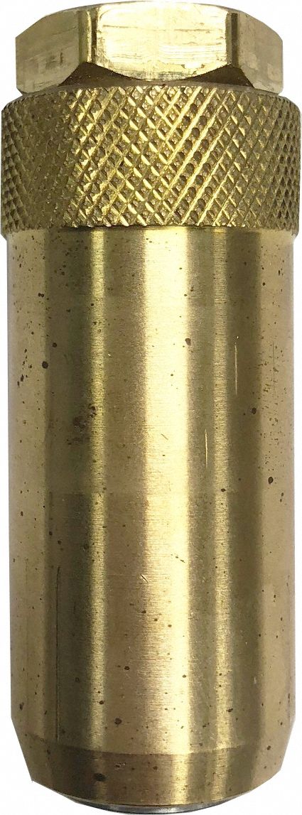 Large Bore Screw-on Chuck: Heavy-Duty Tire Chucks, Straight Lock-On, Single Head, FNPT, Brass