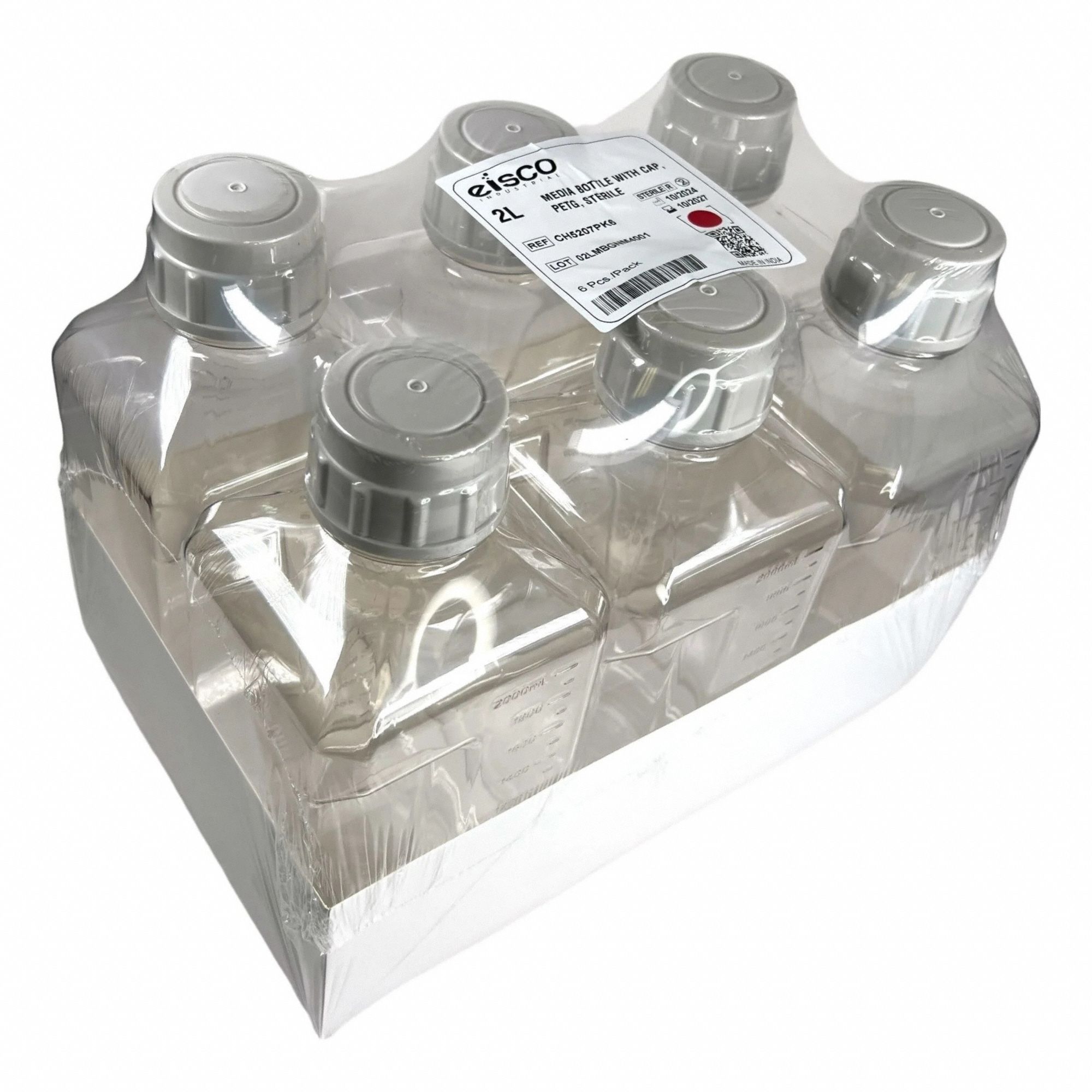 Media Bottle PETG 271.5 mm H PK6