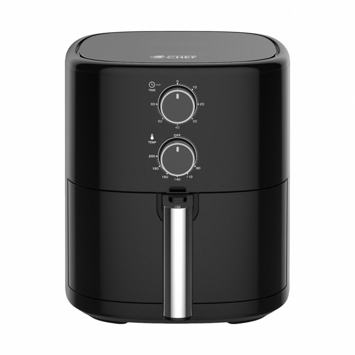 8L capacity with digital control: Black, 12.5 A Current, 400°F Max Op Temp, 120V