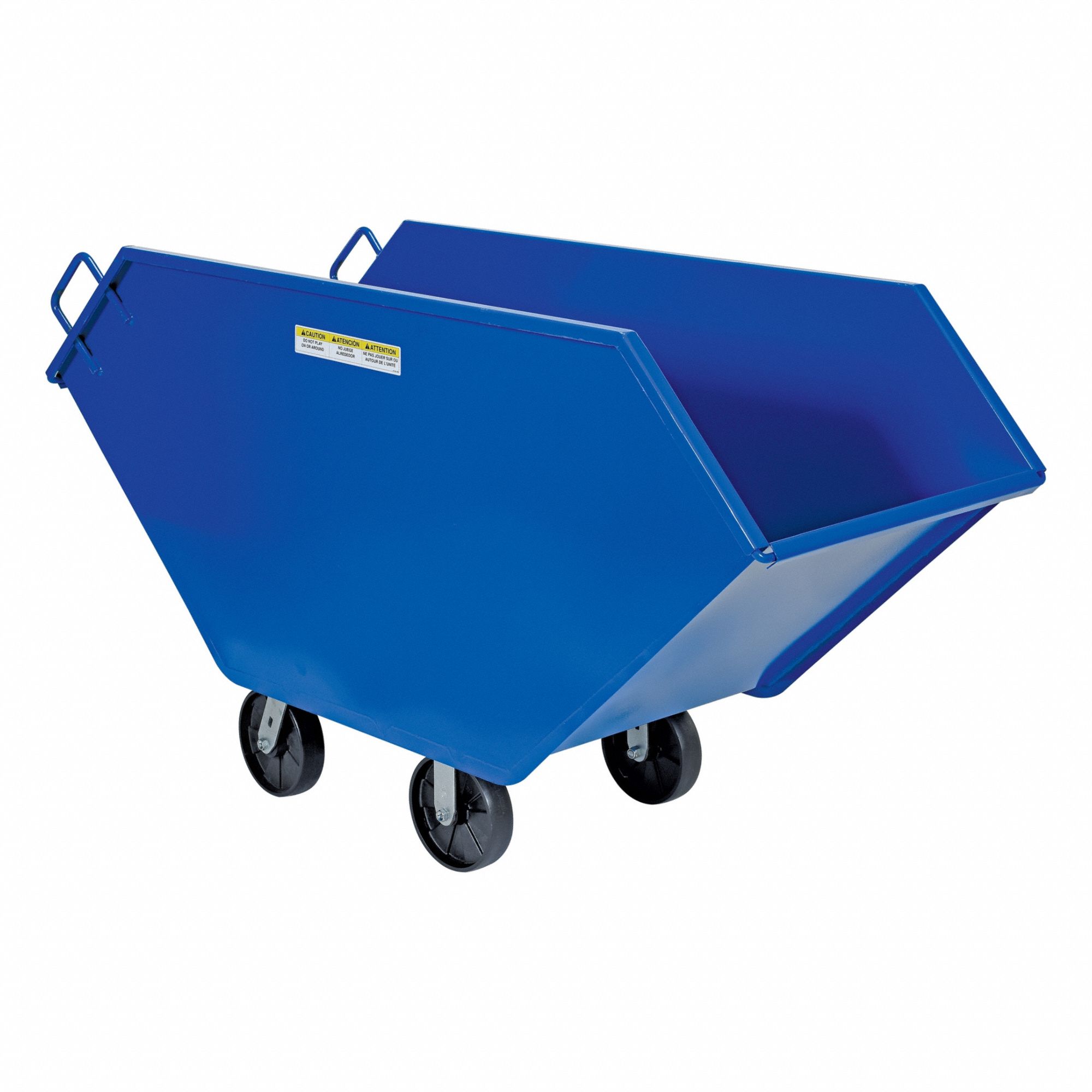 GENERAL PURPOSE HOPPER TRUCK, 17½ CU FT CAPACITY, 1,500 LB LOAD CAPACITY, BLUE