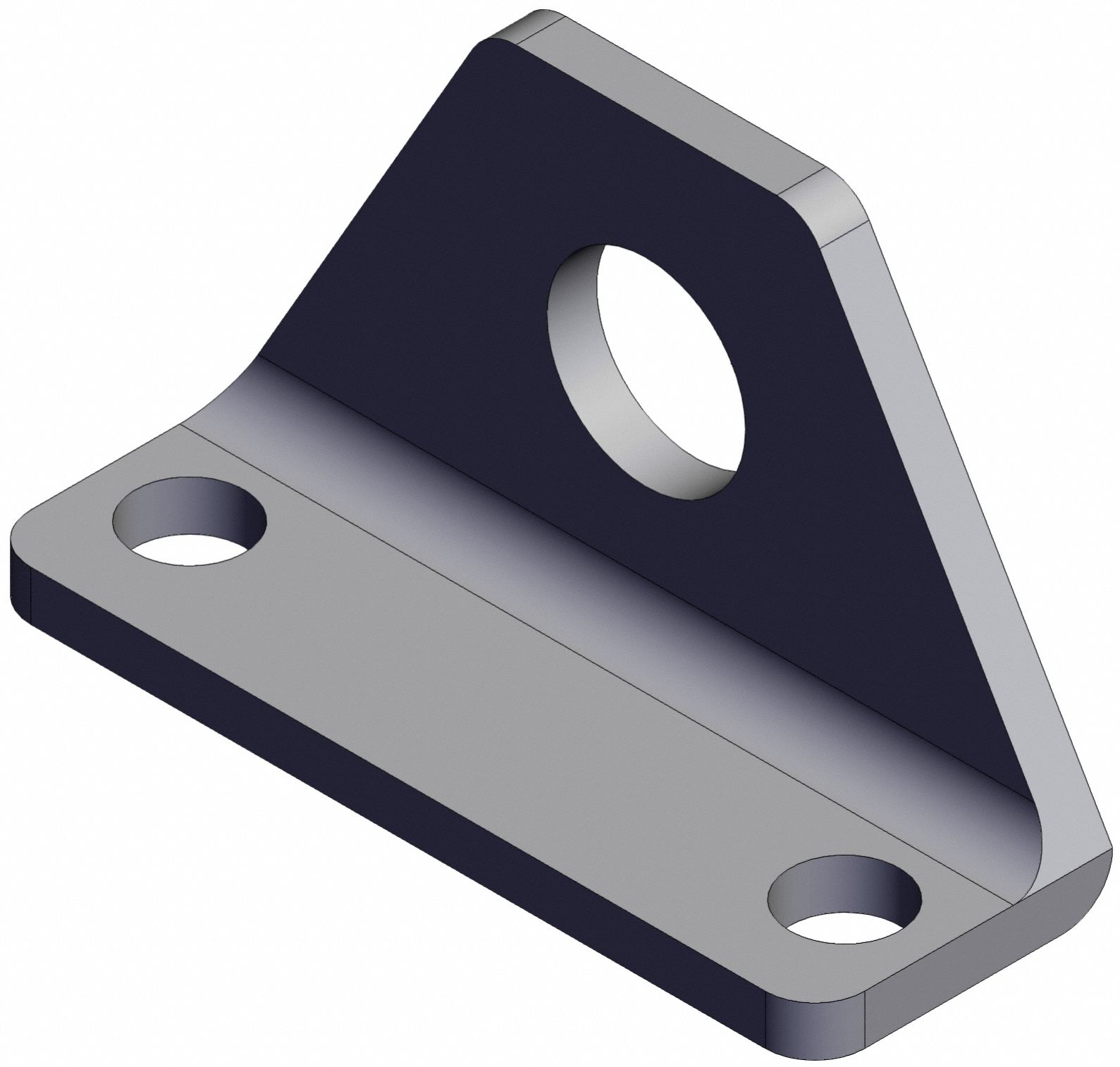 Foot Bracket: Flange/Foot Mount Type, Fits 16 mm Bore Dia, Stainless Steel, CJK-L016SUS