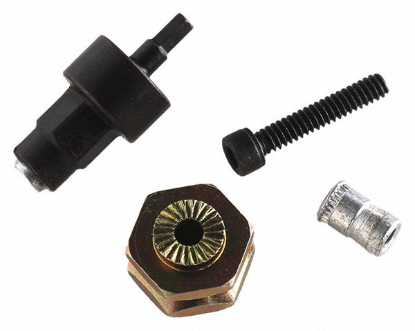 THREAD CONVERSION KIT, ROUND, #10-24 COMPATIBLE INTERNAL THREAD SIZE, STEEL, UNC, 2 PIECES