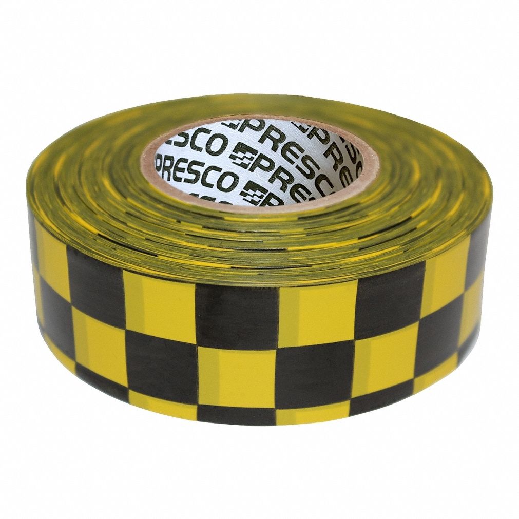 FLAGGING TAPE,VINYL,1 3/8 IN ROLL W