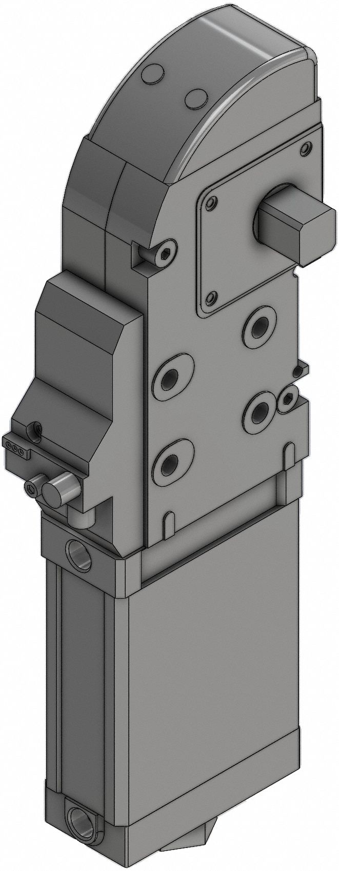 Power Clamp Cylinder: 63 mm Bore Dia, Steel, CKZ2N, G, Turck, Left Arm/Right Arm Arm