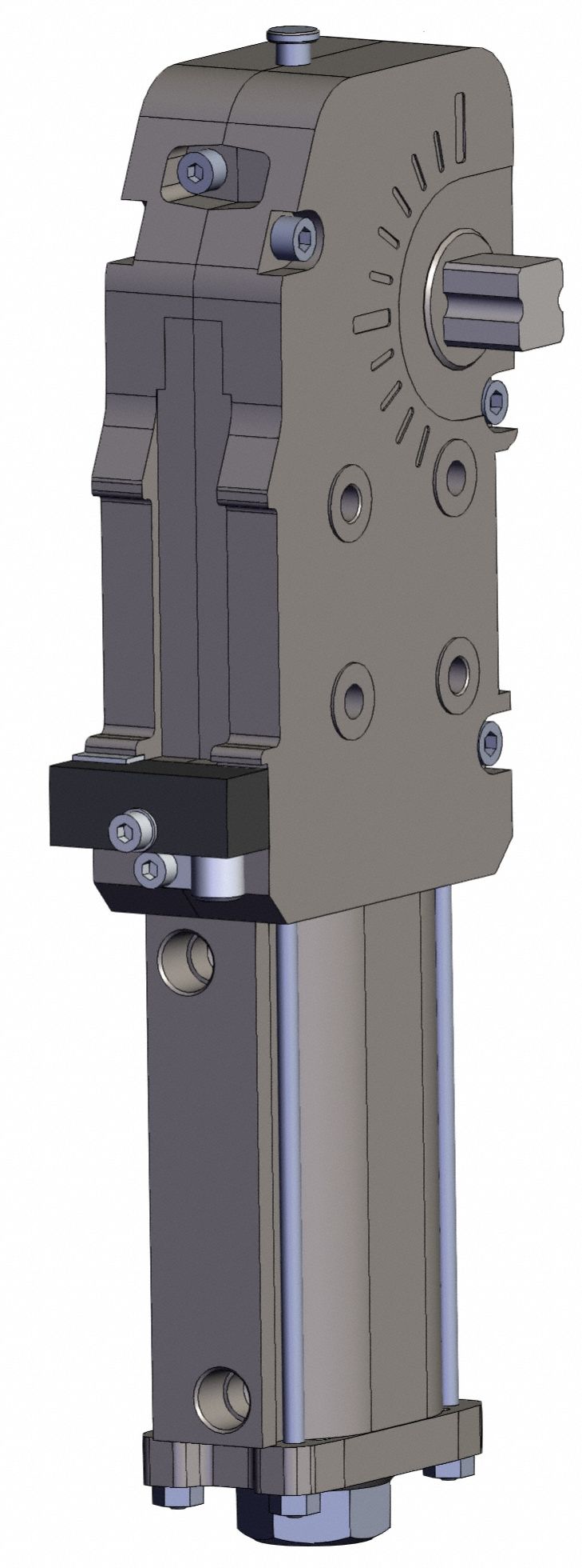 Power Clamp Cylinder: 50 mm Bore Dia, Aluminum, CKZ5N, NPT, Turck, Left Arm/Right Arm Arm