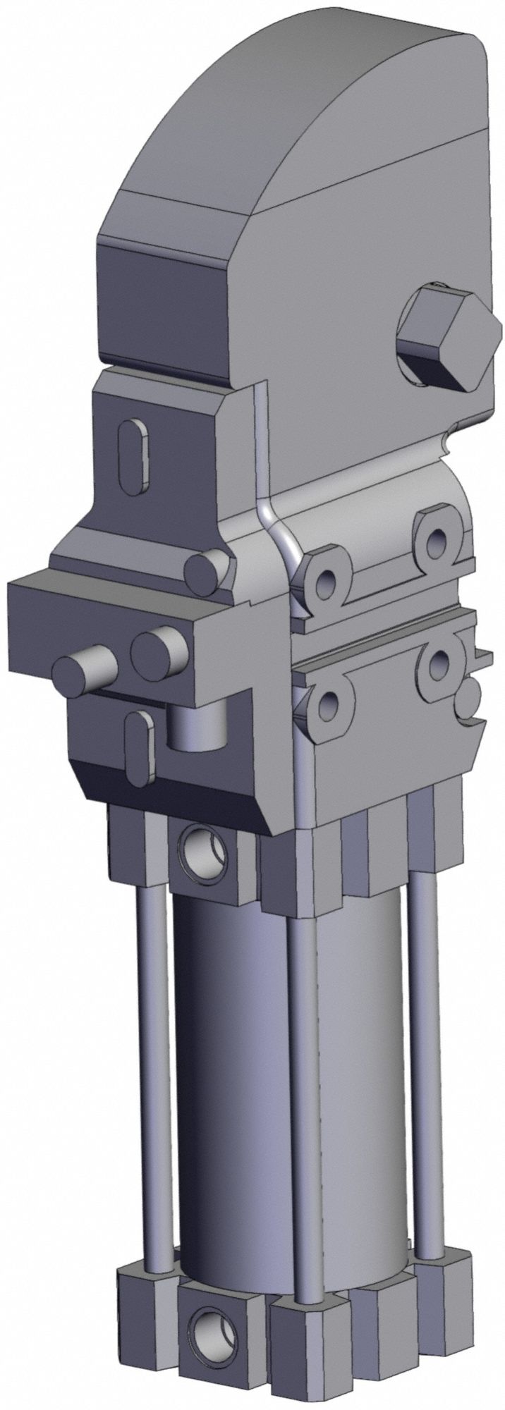 Cylinder Clamp: 40 mm Bore Dia, CKZT, NPT, Turck, Without Arm Arm, 90° Arm Opening Angle