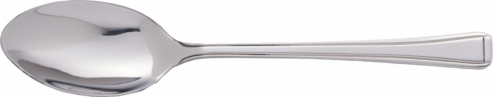 Dessert Spoon: Claymore, 18/0, Stainless Steel, 8 in Overall Lg, Silver