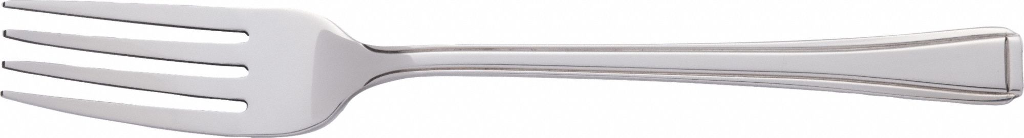 Dinner Fork: Claymore, 18/0, Stainless Steel, 7 3/4 in Overall Lg, Silver