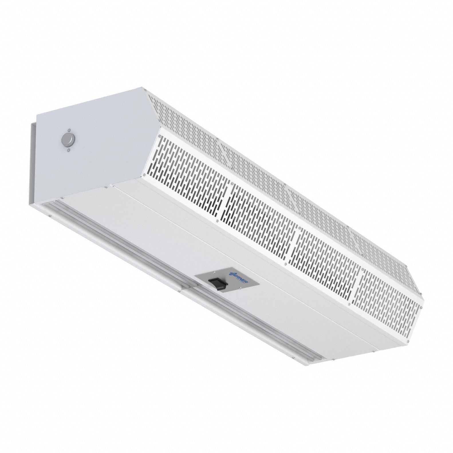 Air Curtain: Low Profile, For 4 ft Opening, 1, 190 cfm, 115V AC, 1 Ph, White, Steel