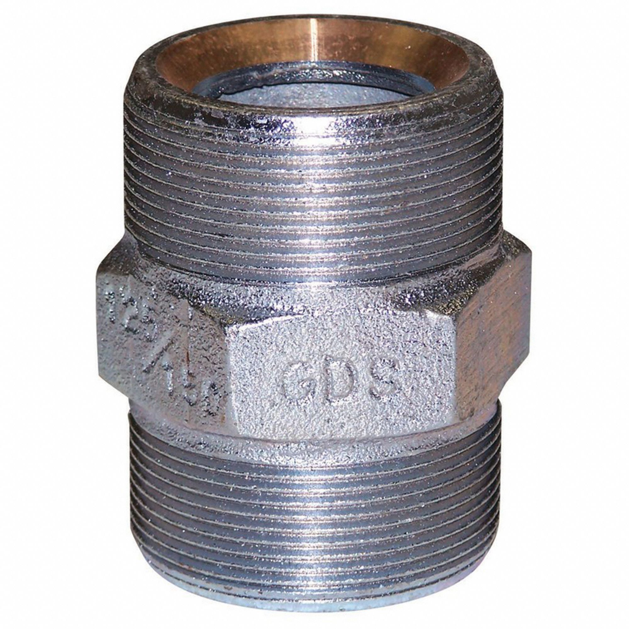 BUCHANAN DOUBLE SPUD,114 IN L Steam Hose Barbed Fittings