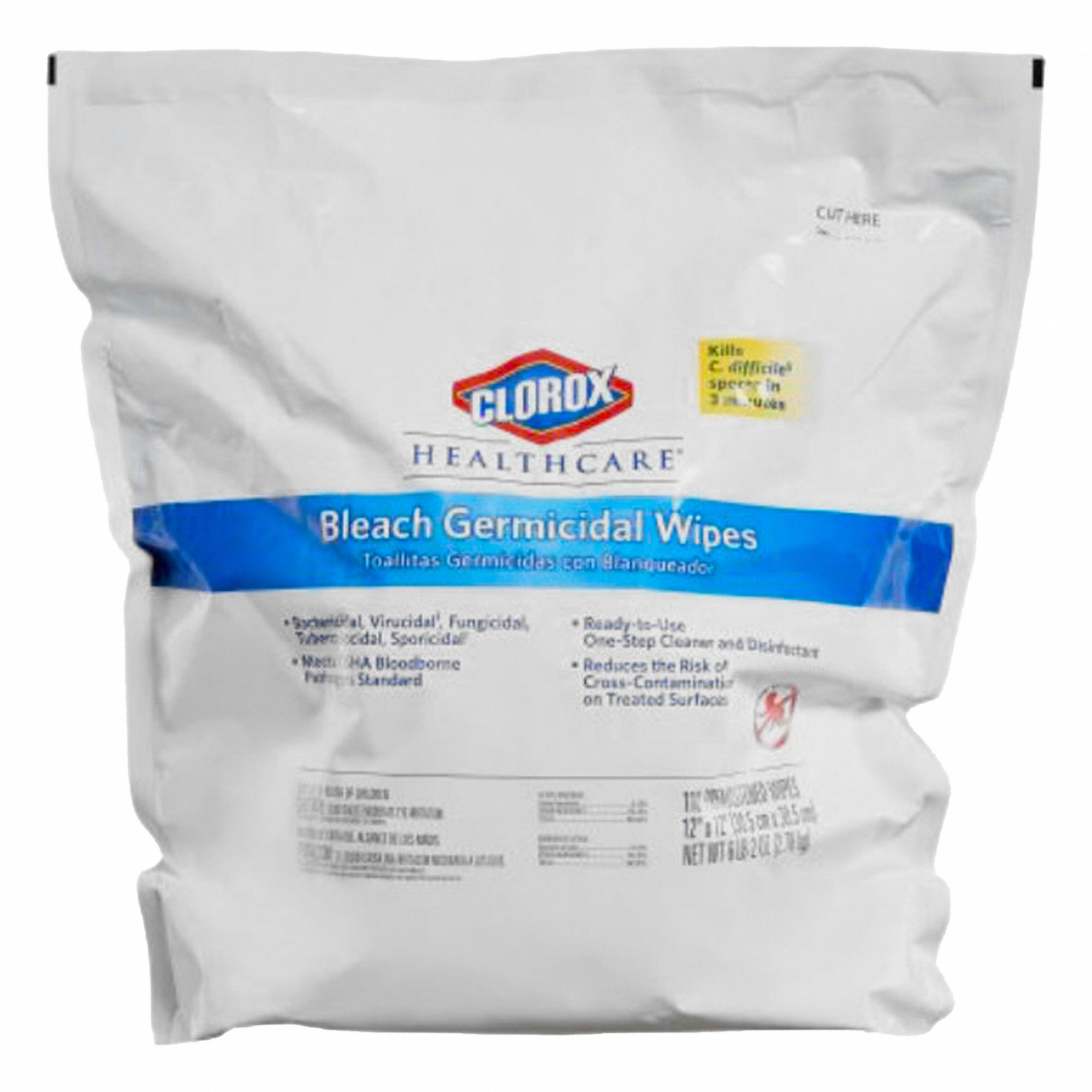 BLEACH GERMICIDAL WIPES BUCKET 110 CT