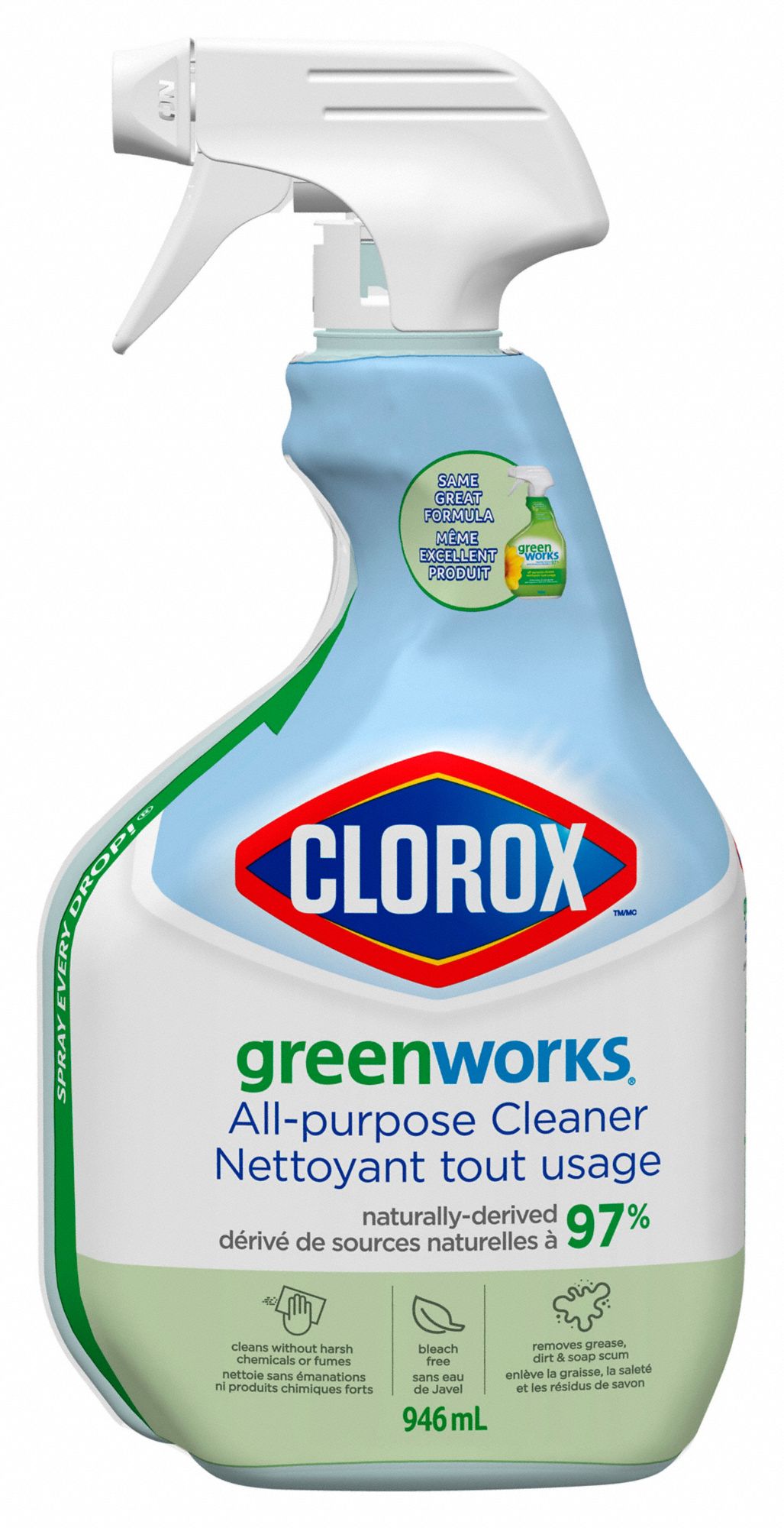 GREENWORKS CLEANING SPRAY, 946ML