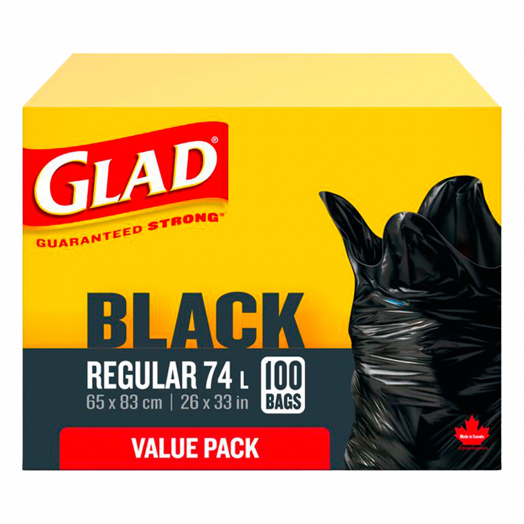 BLACK REGULAR 74L ET, 1/100CT