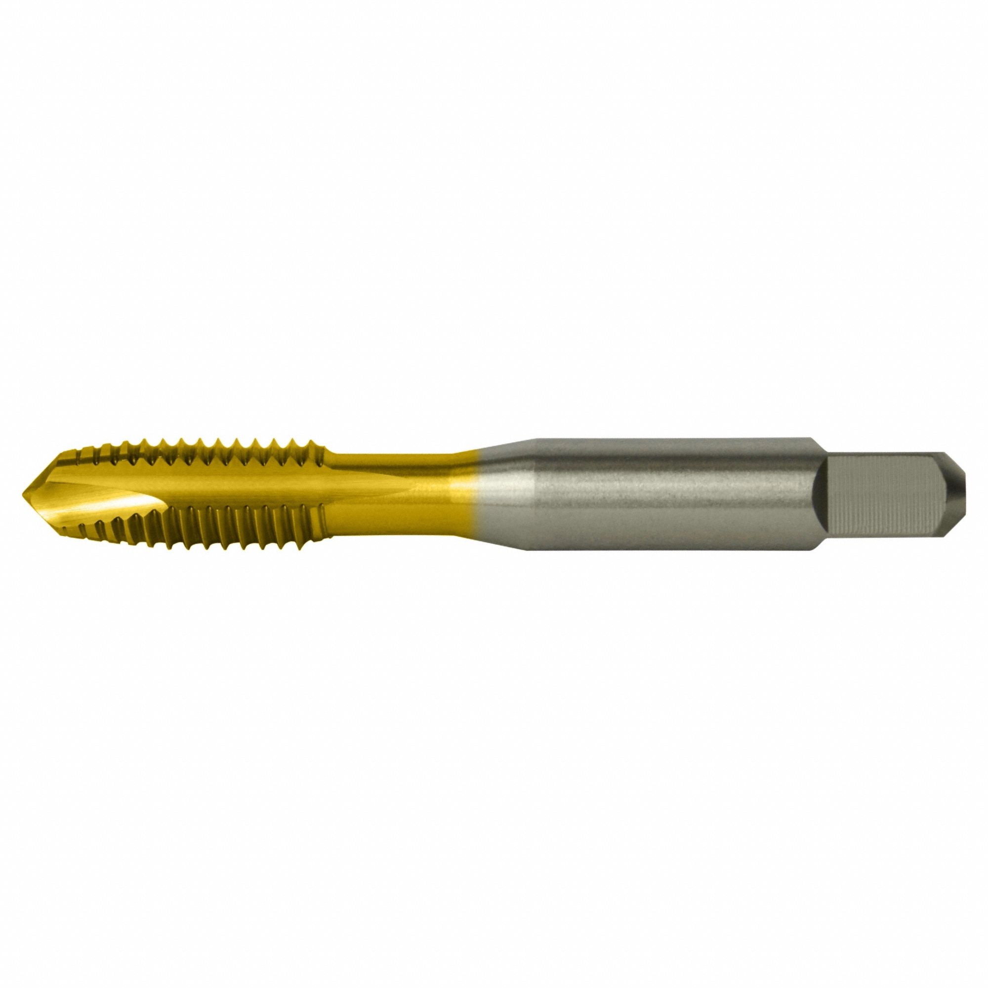 Spiral Point Tap: #1-64 Thread Size, 3/8 in Thread Lg, 1.6875 in Overall Lg, Plug, H2 / 2B