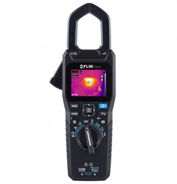 Digital Clamp Meter: TRMS, CAT IV 600V, 600 A Max AC Current Measurement, Clamp Jaw, Bluetooth