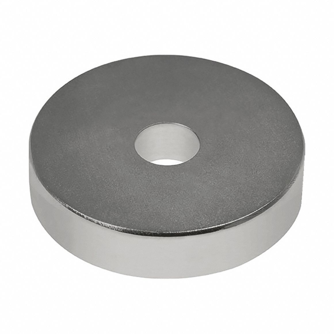 Rare Earth Magnet: Neodymium, 3/4 in Outside Dia, 0.125 in Thick, Ring Magnet, 42