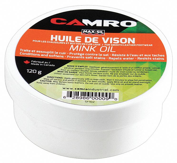 CAMRO MINK OIL, RED, WATERPROOF, 120 G CONTAINER, FOR SMOOTH