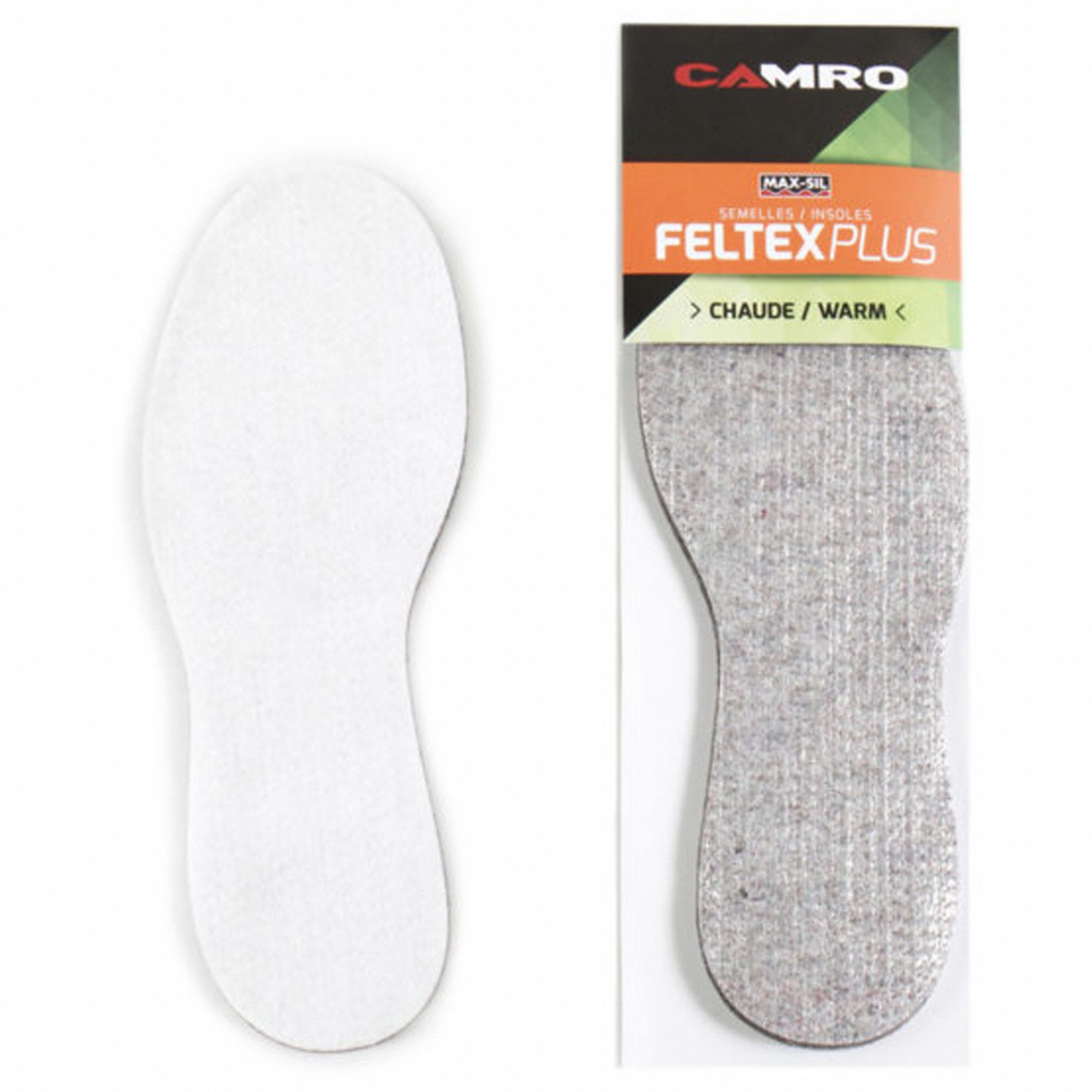 INSOLES, UNISEX, GREY, SIZE 14, FELT