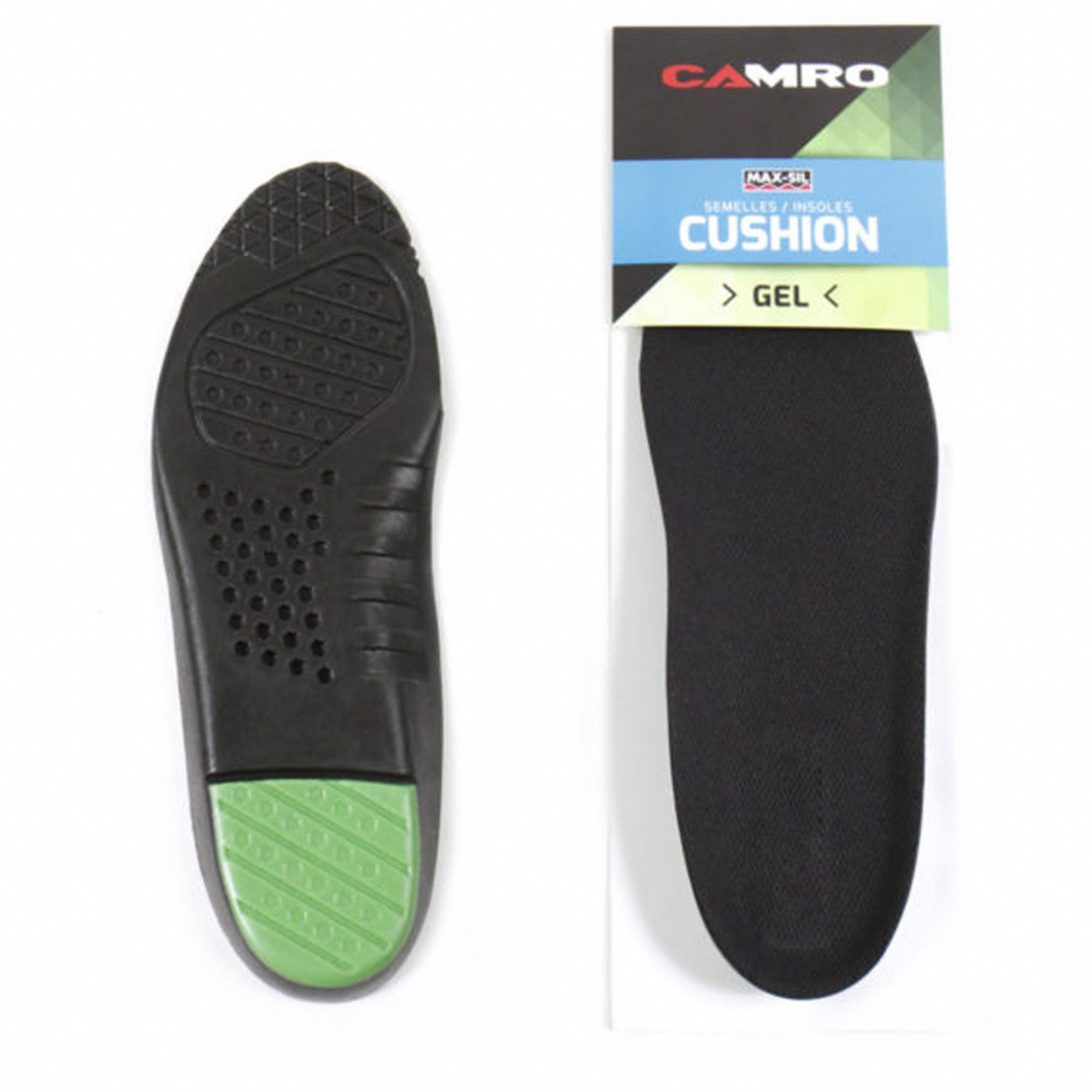 INSOLES, UNISEX, CUSHIONING, GREEN, SIZE 5, POLYURETHANE