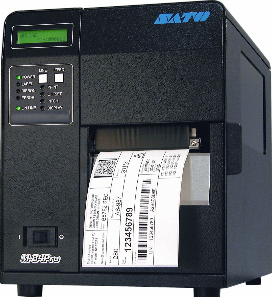 Barcode Label Printer: Direct Thermal/Thermal Transfer, 4.09 in Max. Print Wd, Wired, M84Pro