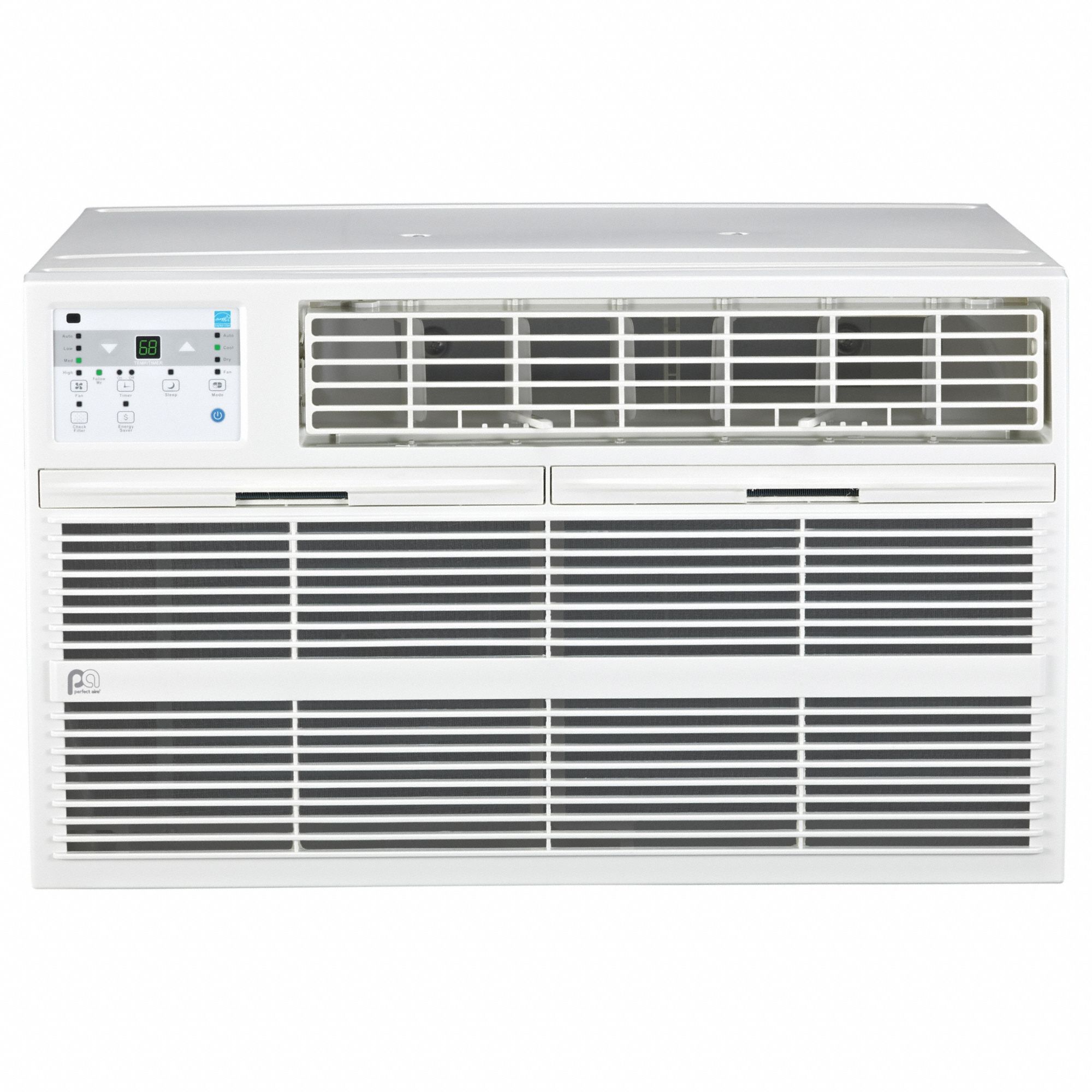 Through-the-Wall Air Conditioner: 12,000 Btu, 450 to 550 sq ft, 115 V AC, 5-15P