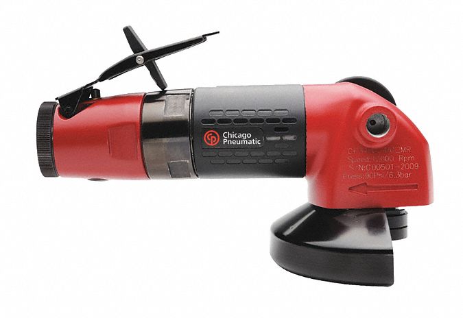AIR GRINDER, 12000 RPM, 90 PSI, 1.1 HP, PAD SIZE 3 IN, FOR 3/8